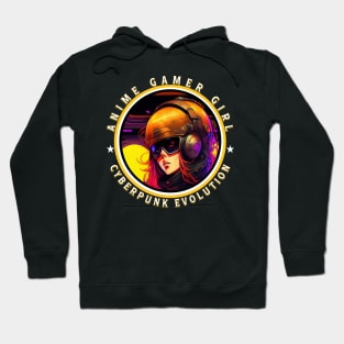 Anime Gamer Girl Cyberpunk Evolution Hoodie